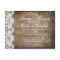 Rustic Country Lace Bridal Shower Invite Postcards