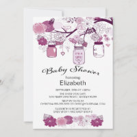 Rustic Country Mason Jar Baby Shower