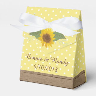 Rustic Country Mason Jar Sunflower Favour Box