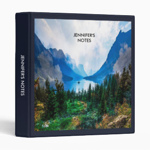 Rustic Country Mountains Scenic Nature Binder