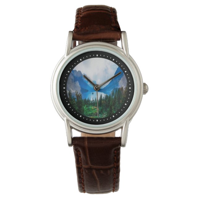 Rustic Country Mountains Scenic Nature Watch (Front)