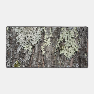 Rustic Country Nature Mossy Bark Oak Tree Photo Desk Mat