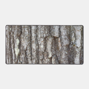 Rustic Country Nature Oak Tree Bark Photo Desk Mat