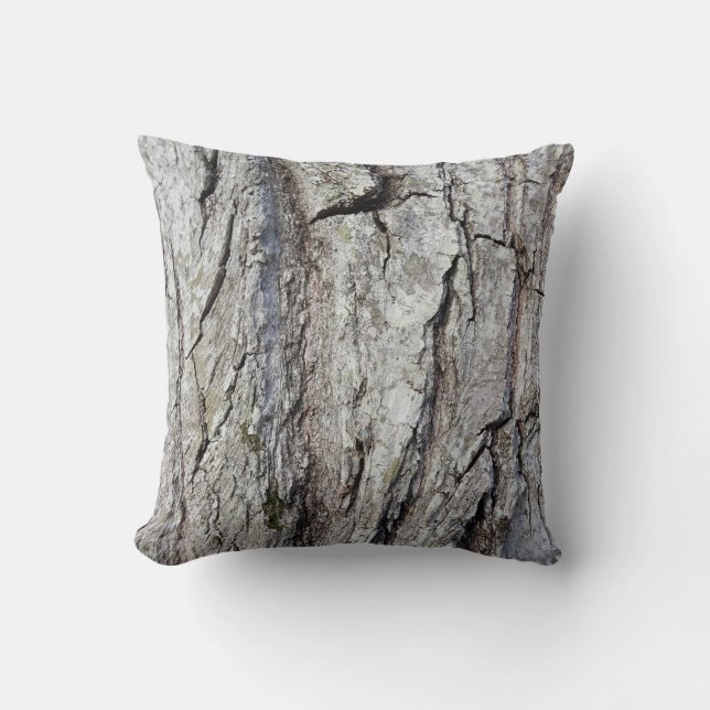 Rustic Country Nature Oak Tree Photo Throw Pillow (Front)