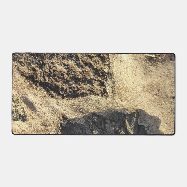 Rustic Country Nature Rock Surface Photo Desk Mat (Front)