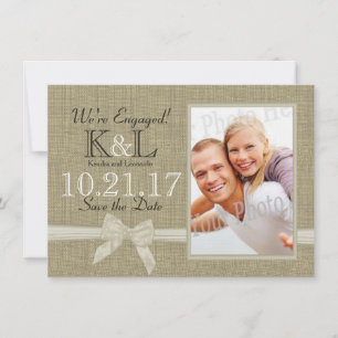 Rustic Country Photo Save the Date
