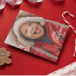 Rustic Country Plaid Merry Christmas Family Photo Holiday Card<br><div class="desc">Fun and festive,  these photo cards are the best way to send warm wishes this holiday season.  The design features a watercolor reindeer skull with garland.  The back is a red plaid pattern and all text is completely customizable.</div>