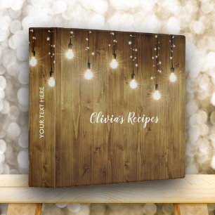 Rustic Country Recipe Binder Book