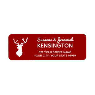 Rustic Country Red and White Deer