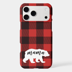 Rustic Country Red & Black Flannel Mama Bear