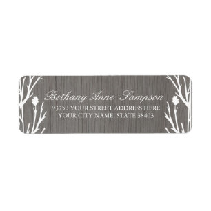 Rustic Country Return Address Labels