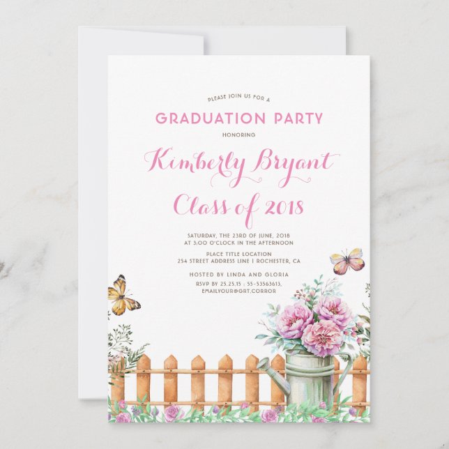 Rustic Country Rural | Farmhouse Graduation Party Invitation (Front)