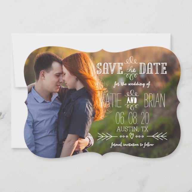 Rustic Country | Save the Date Cards (Front)