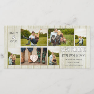 Rustic Country Save the Date Photo Cards