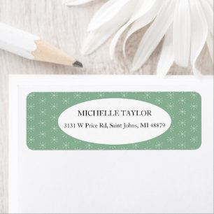 Rustic Country Snow On Green