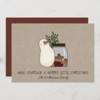 Rustic Country Snowman and Gingerbread Men 