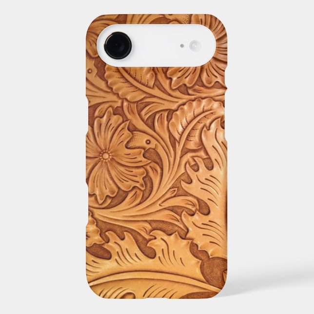 Rustic country southwest style western leather Case-Mate iPhone case (Back)