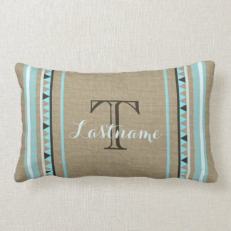 Rustic Country Southwest with Monogram Lumbar Pillow