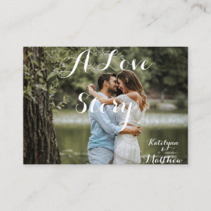 Rustic Country Style Custom Wedding Photo Invite
