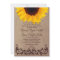 Rustic Country Sunflower Wedding Invitations