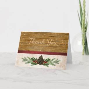 Rustic Country Thank You Card