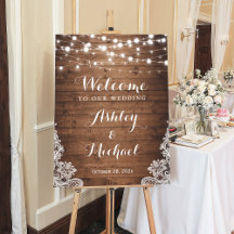 Rustic Country Twinkle Mariage de dentelle