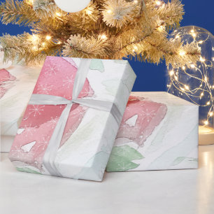 Rustic Country Village Snow  Wrapping Paper