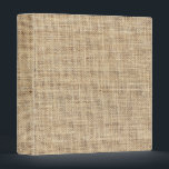 Rustic Country Vintage Burlap Binder<br><div class="desc">Rustic Country Vintage Burlap</div>