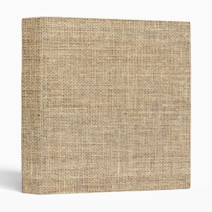 Rustic Country Vintage Burlap Binder