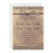 Rustic Country Vintage Burlap Wedding Invitations