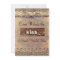Rustic Country Vintage Burlap Wedding Invitations