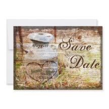 Rustic Country Vintage Milk Can Save the Date