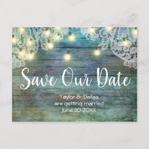 Rustic Country Vintage Wood Brown Postcard