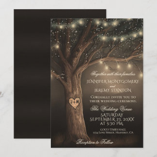 Rustic Country Wedding Invitation