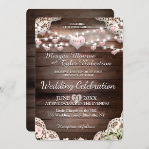 Rustic Country Wedding Invitation