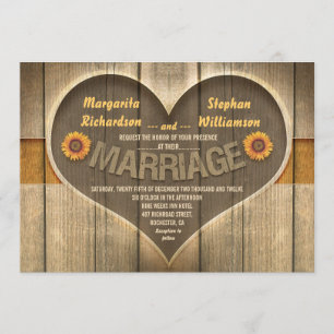 rustic country wedding invitations