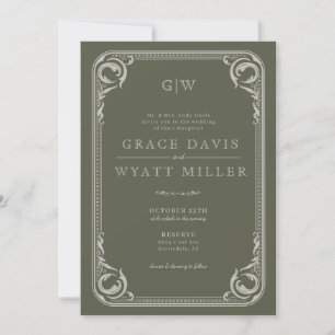  Rustic Country Western Wedding with Details  Invitation