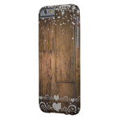 Rustic Country Wood Glam Diamonds Diamond Sparkle Case-Mate iPhone Case (Back Left)