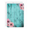 Rustic Country Wood Pink Floral Boho Teal Wedding