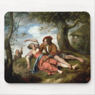 Rustic Courtship Mouse Pad