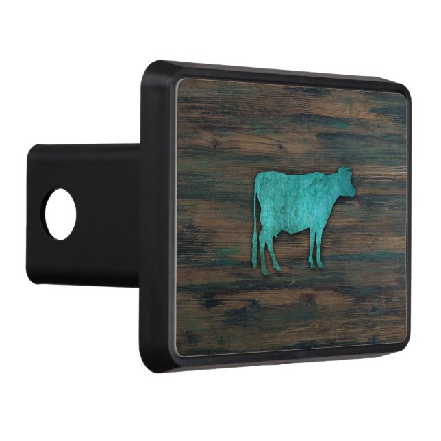 Rustic Cow 4 Trailer Hitch Cover (Right)