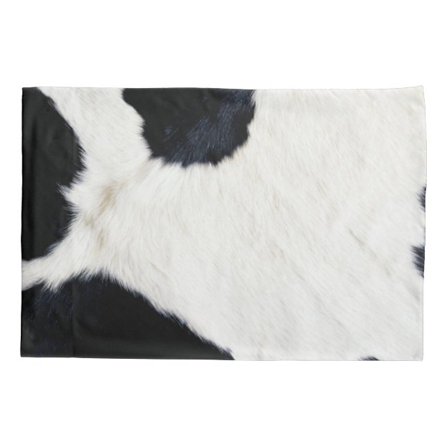 Rustic Cow Skin Animal Print Pillowcase (Back)