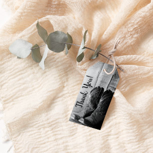 Rustic Cowboy Boots Western Wedding Favour Tags