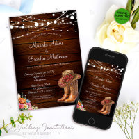 Rustic Cowboy Boots Western Wedding