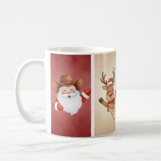 Rustic Cowboy, Reindeer and Horse Mug