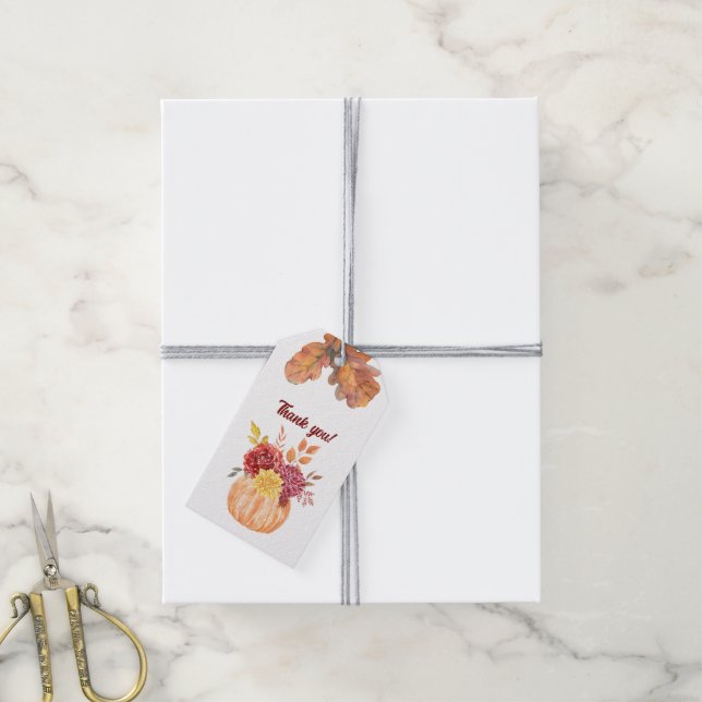 Rustic & Cozy Autumn Wedding Collection Gift Tag (With Twine)