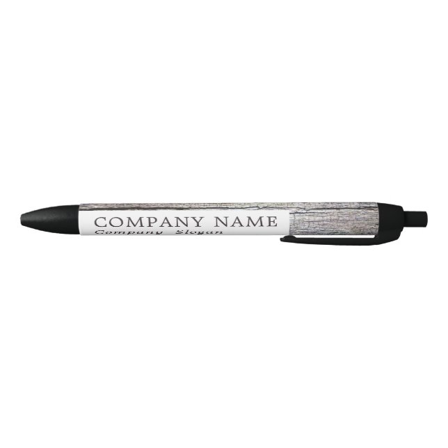 Rustic Cracked Bark Company/Event Black Ink Pen (Bottom)