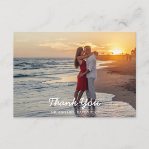 Rustic Crate of Lavender Wedding Thank You Card