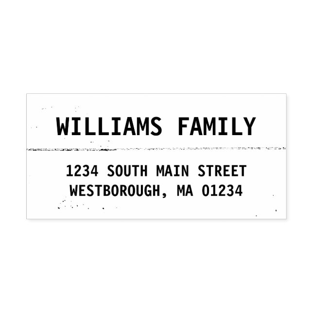 Rustic Create Your Own Custom Return Address Rubber Stamp (Imprint)