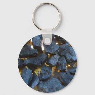 Rustic Croatian Stone Wall Photography  Keychain